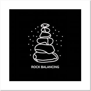 STONE ROCK BALANCING Posters and Art